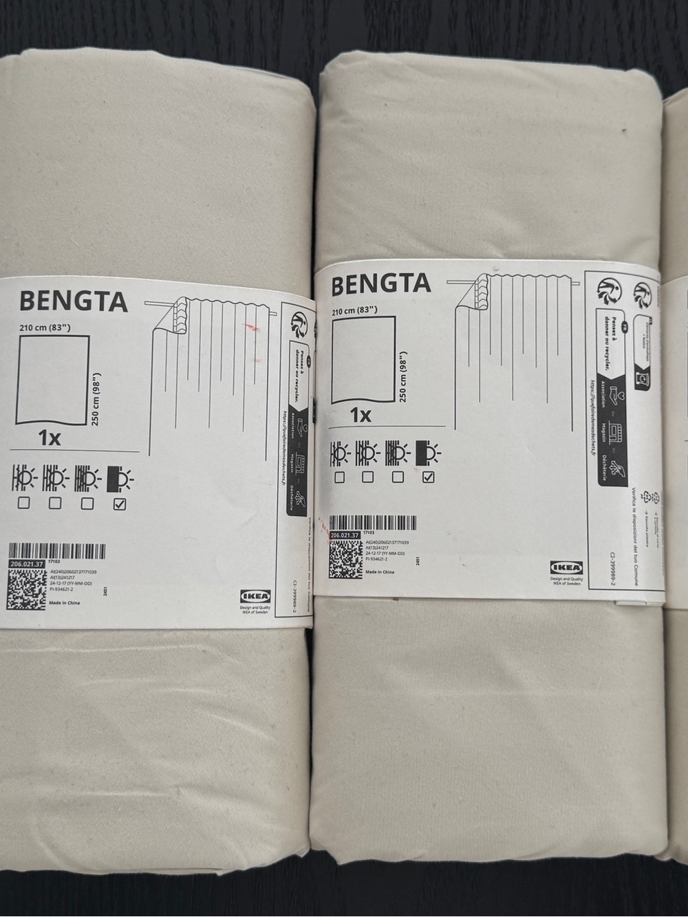 IKEA Bengta Black Out Curtain